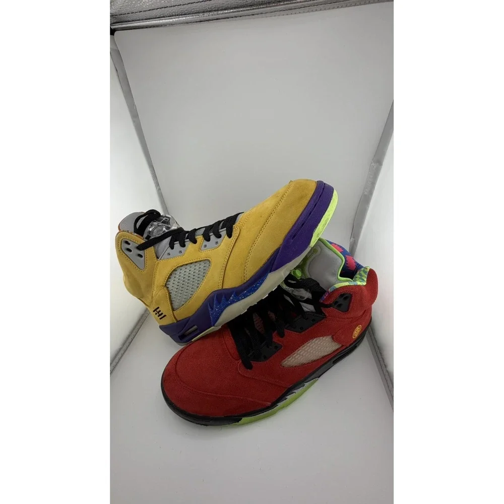 Air Jordan 5 Retro 'What the' SE Solar Orange CZ5725-700 Suede Size 11 CLEAN!!